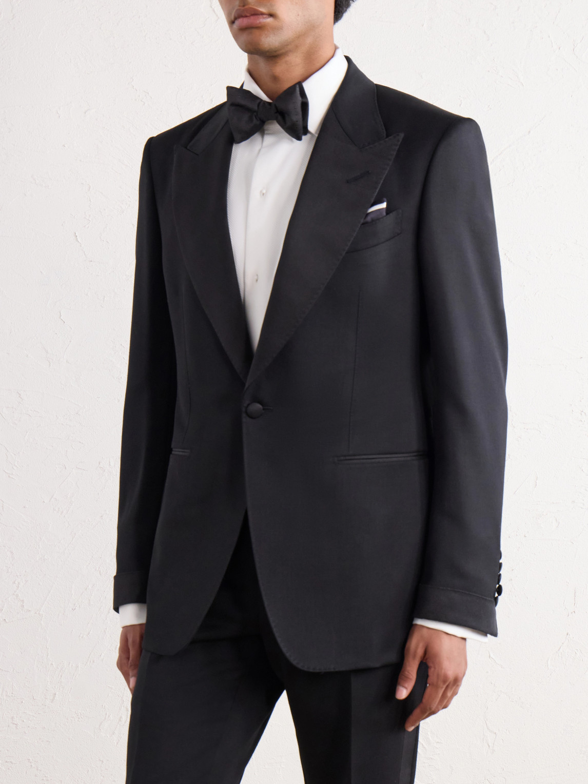 Shelton Grosgrain-Trimmed Wool And Mohair-Blend Twill Tuxedo Suit