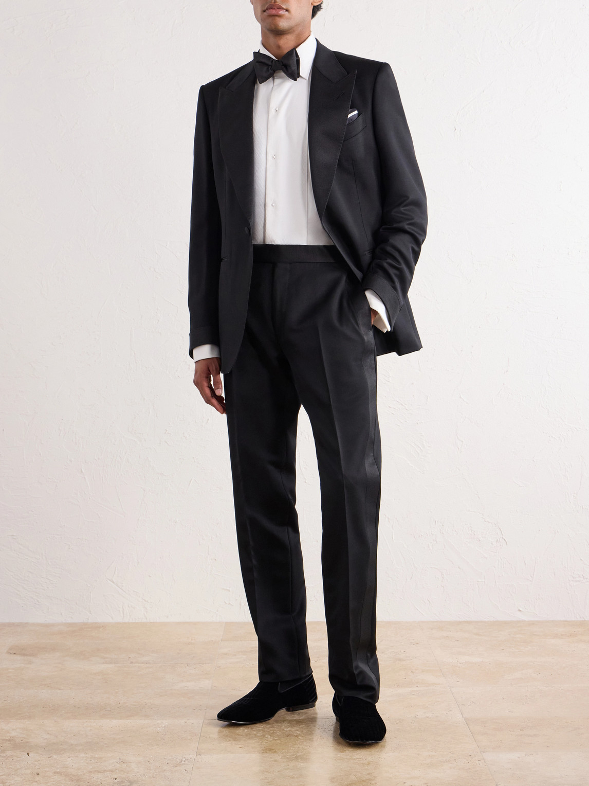 Shelton Grosgrain-Trimmed Wool And Mohair-Blend Twill Tuxedo Suit