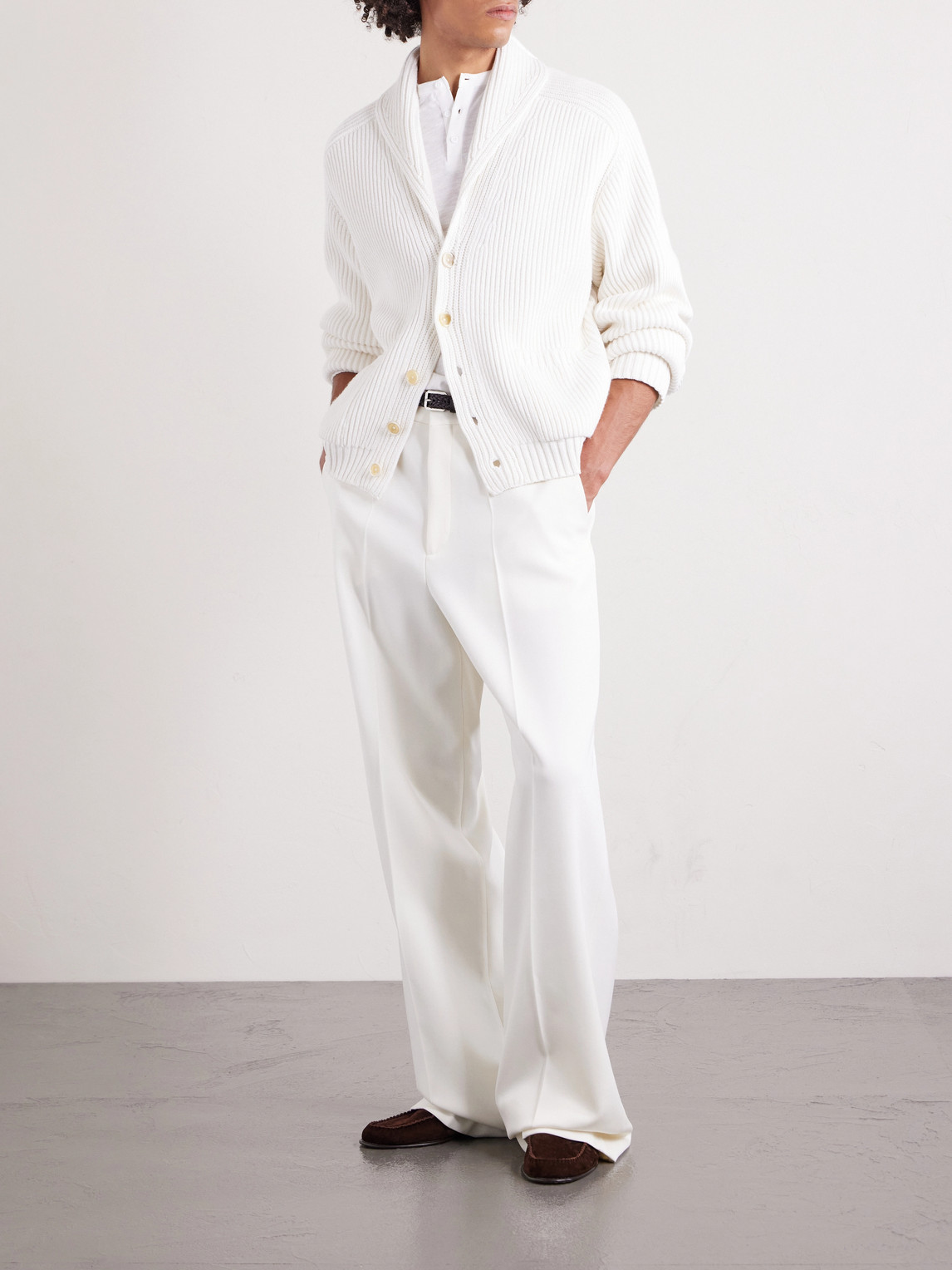Cashmere And Cotton-Blend Cardigan