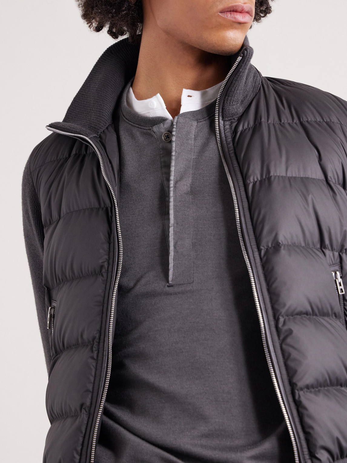 Slim-Fit Cashmere, Wool And Silk-Blend Sweatshirt