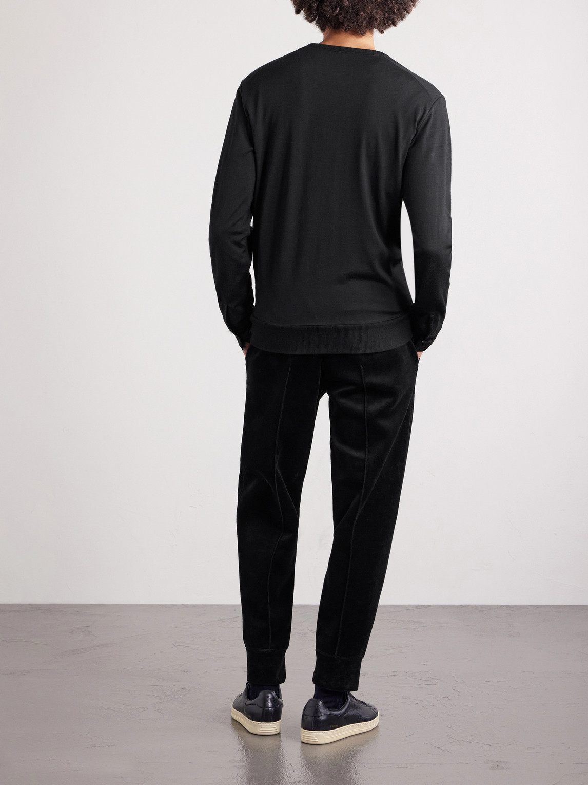 Slim-Fit Cashmere, Wool And Silk-Blend Sweatshirt