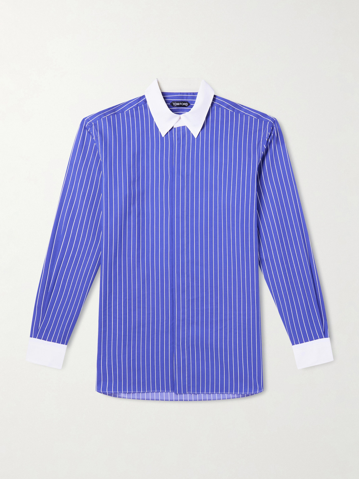 TOM FORD – Pinstriped Silk Shirt