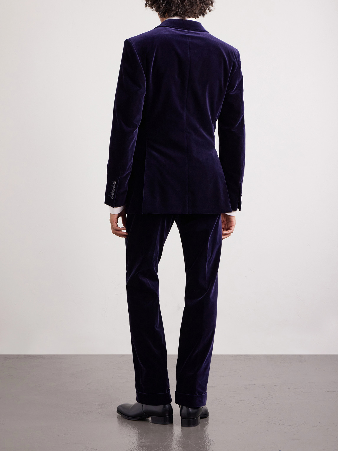 Atticus Slim-Fit Cotton-Blend Velvet Suit Jacket