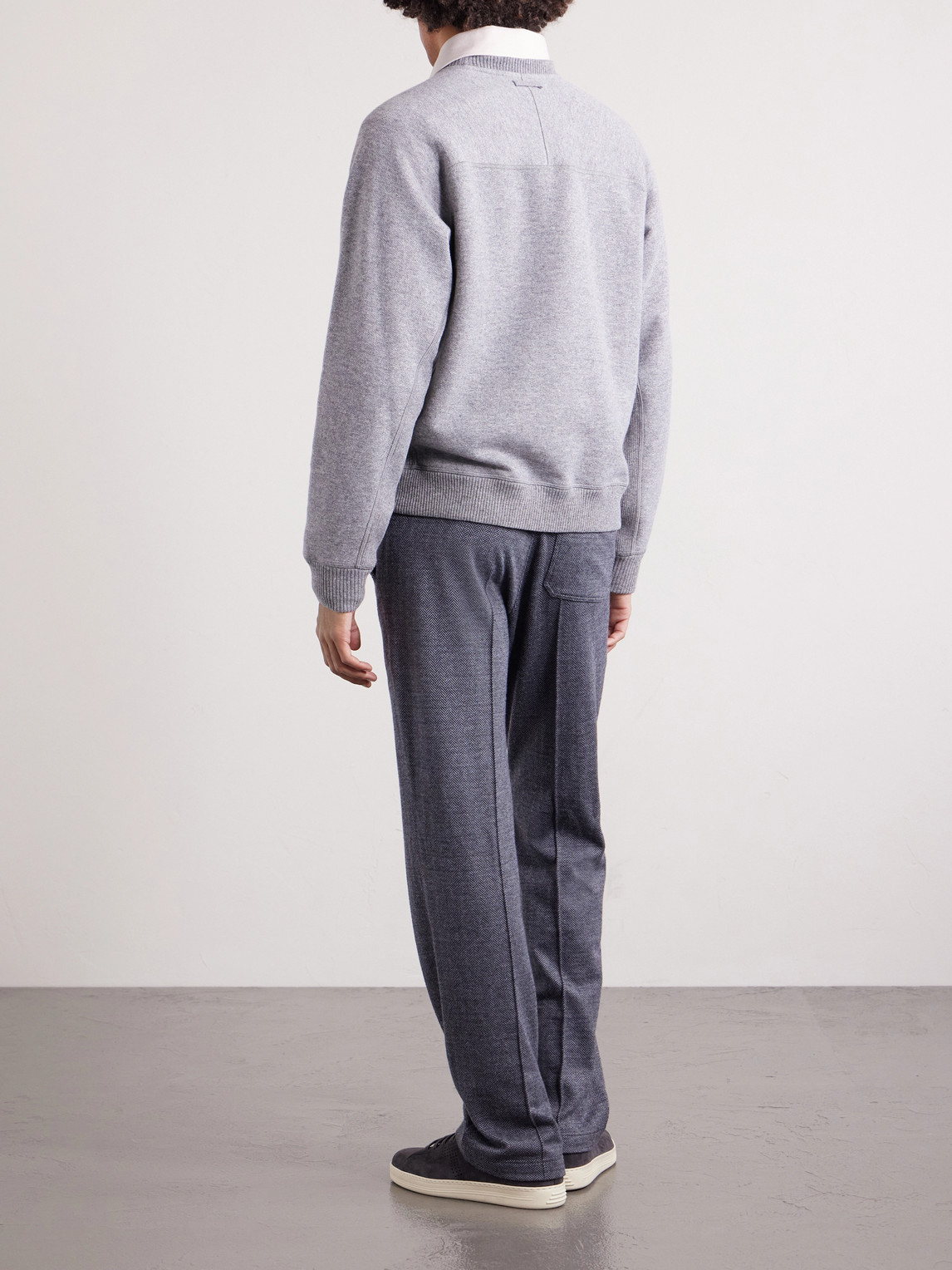 Cashmere And Cotton-Blend Sweater