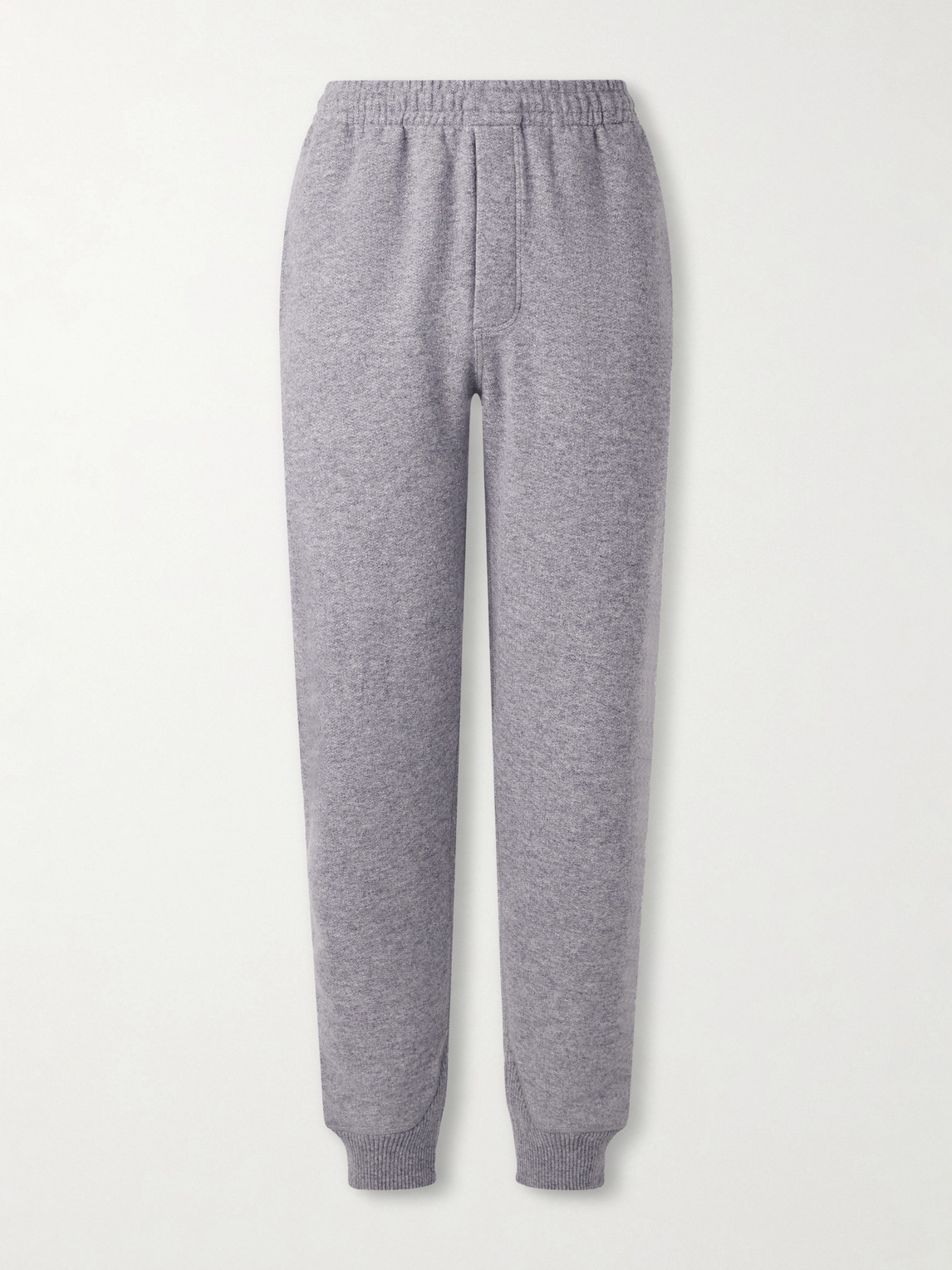 Tom Ford Tapered Cashmere And Cotton-blend Sweatpants In Gray