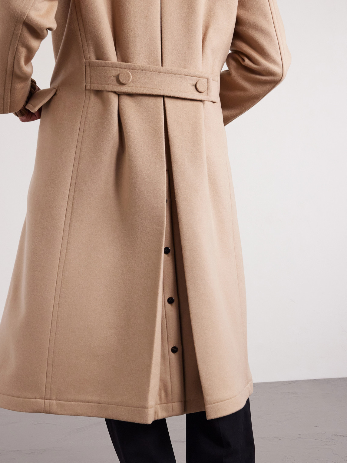 Double-Breasted Wool And Cashmere-Blend Coat