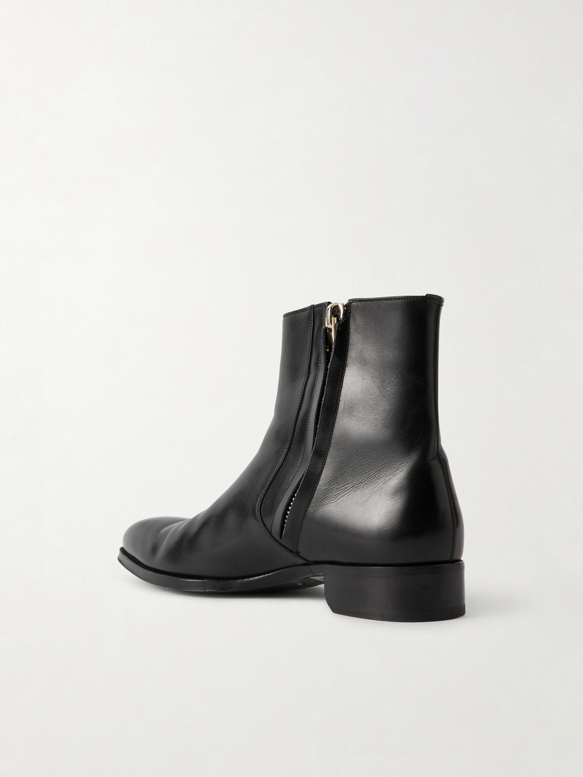 Tom Ford Elkan Burnished-Leather Chelsea Boots - Men | Thumbnail 4 Tom Ford Elkan Burnished-Leather Chelsea Boots - Men | Thumbnail 4