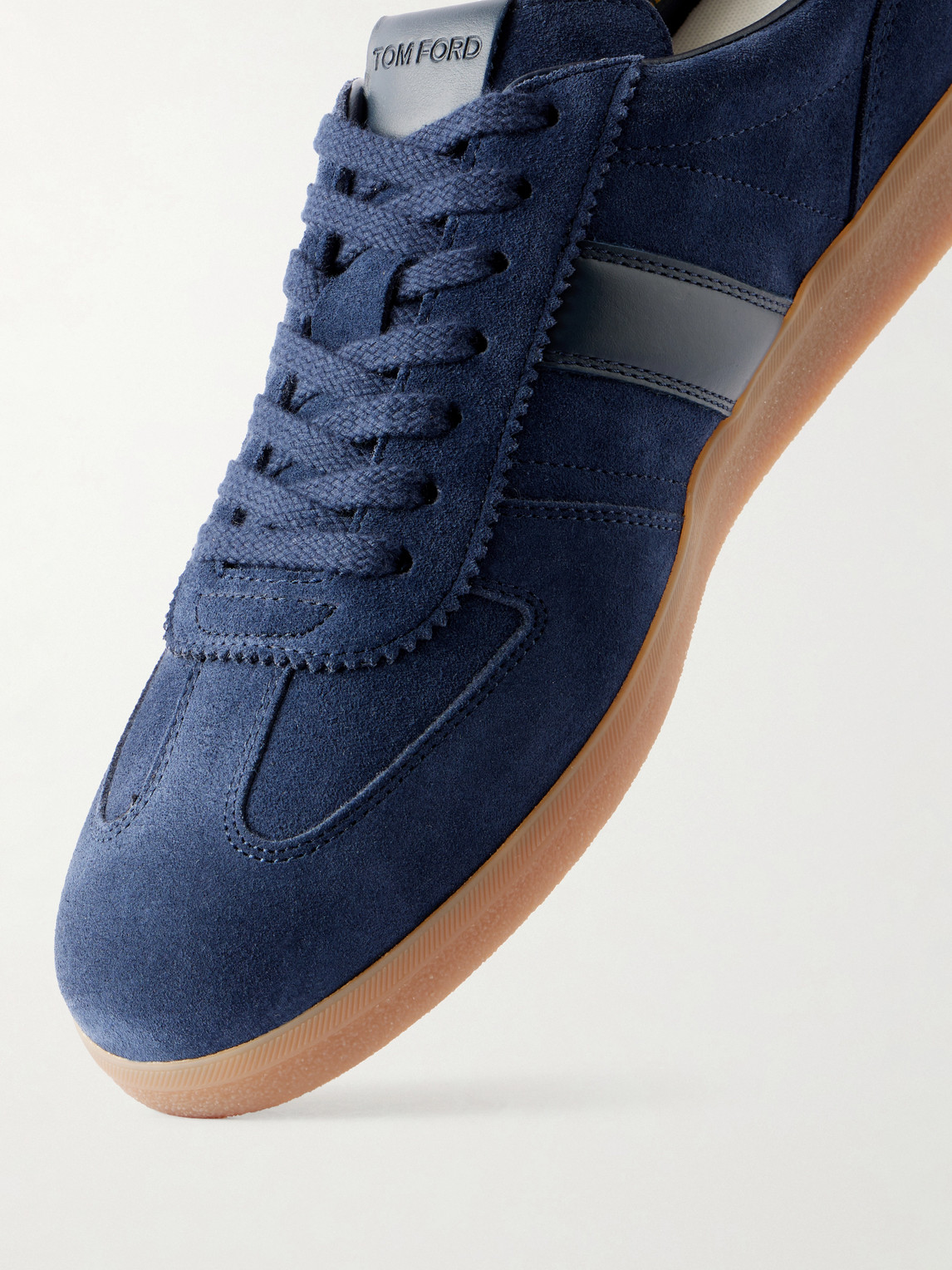Tom Ford Leather-Trimmed Suede Sneakers - Men | Thumbnail 5 Tom Ford Leather-Trimmed Suede Sneakers - Men | Thumbnail 5