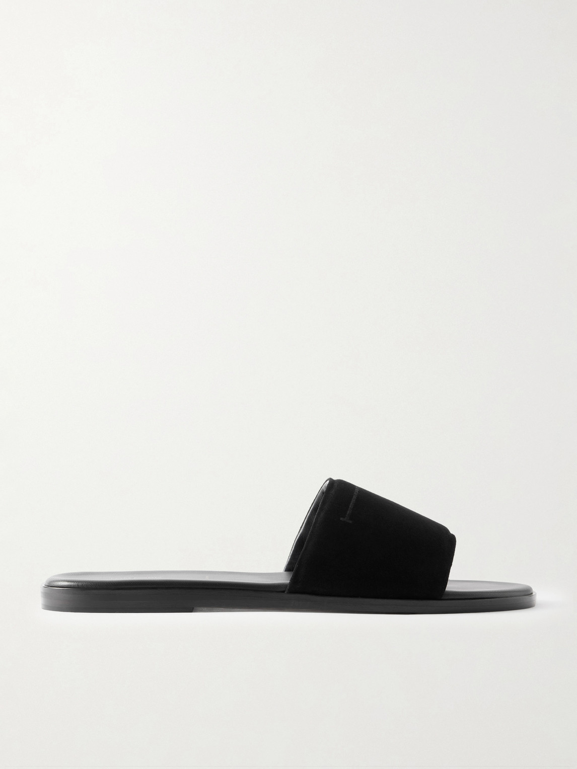 Tom Ford Kai Suede Slides In Black