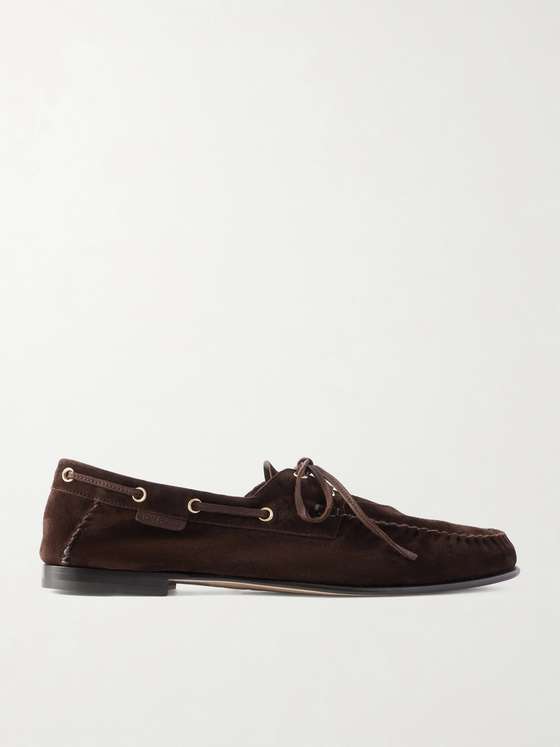 Tomford Theo Suede Boat Shoes
