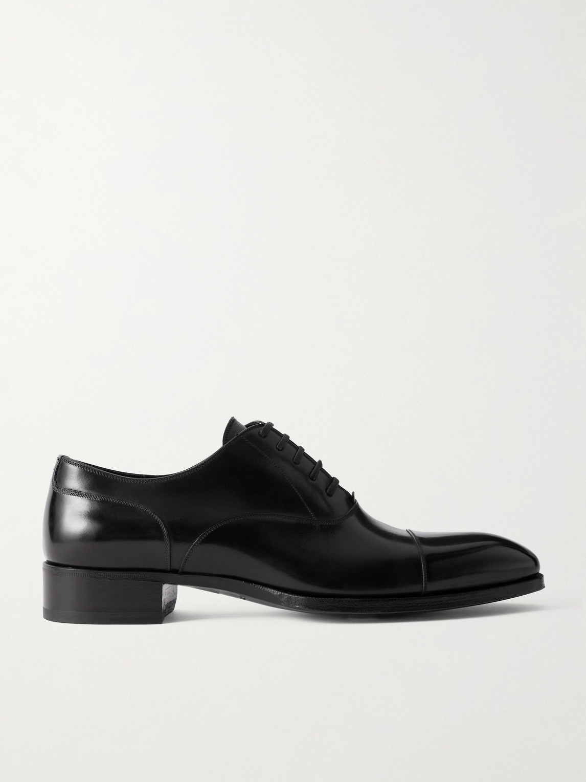 Tom Ford Elkan Burnished-leather Oxford Shoes In Multi