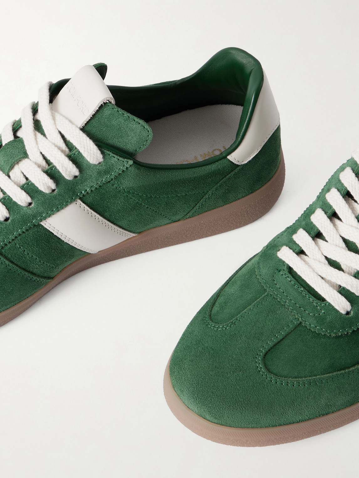 Tom Ford Archer Leather-Trimmed Suede Sneakers - Men | Thumbnail 5 Tom Ford Archer Leather-Trimmed Suede Sneakers - Men | Thumbnail 5