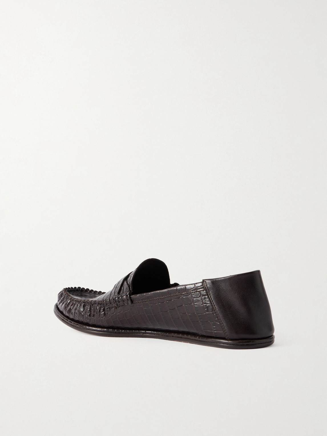 Sebastian Croc-Effect Loafers