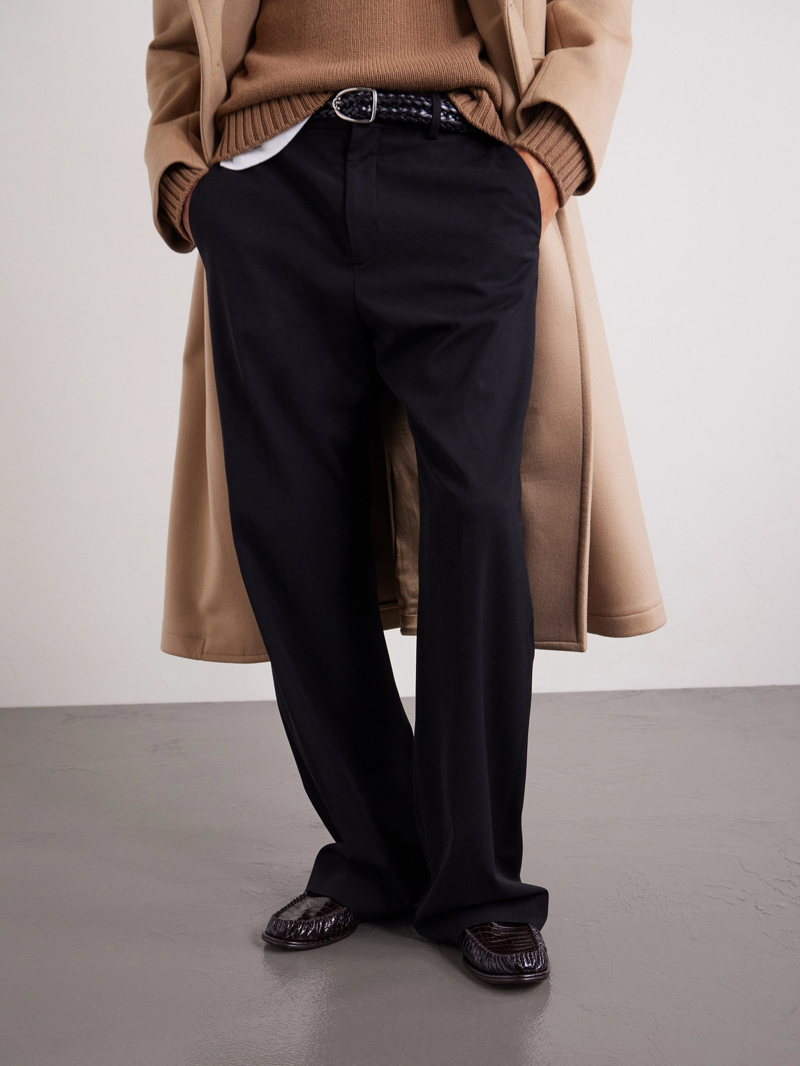 Sebastian Croc-Effect Loafers