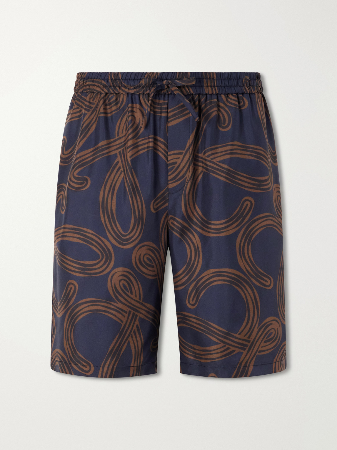 Loewe Paula's Ibiza Straight-eg Printed Silk Drawstring Shorts - Men