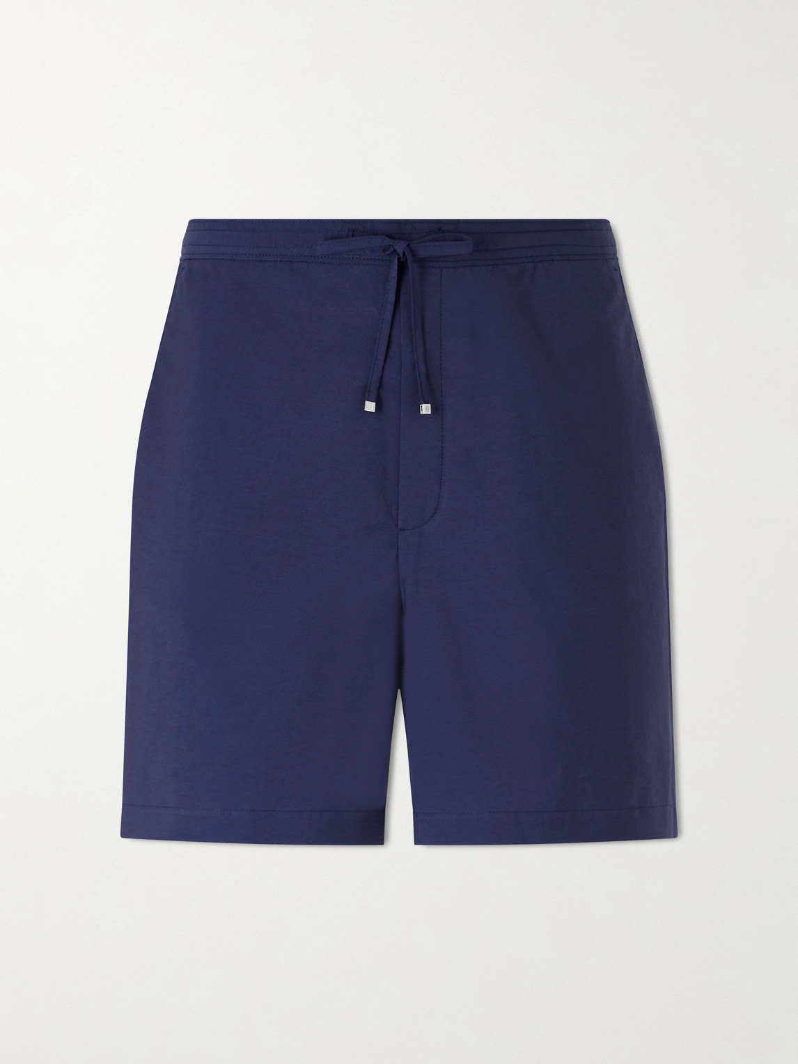Loewe Paula's Ibiza Straight-leg Cotton-blend Shorts In Blue
