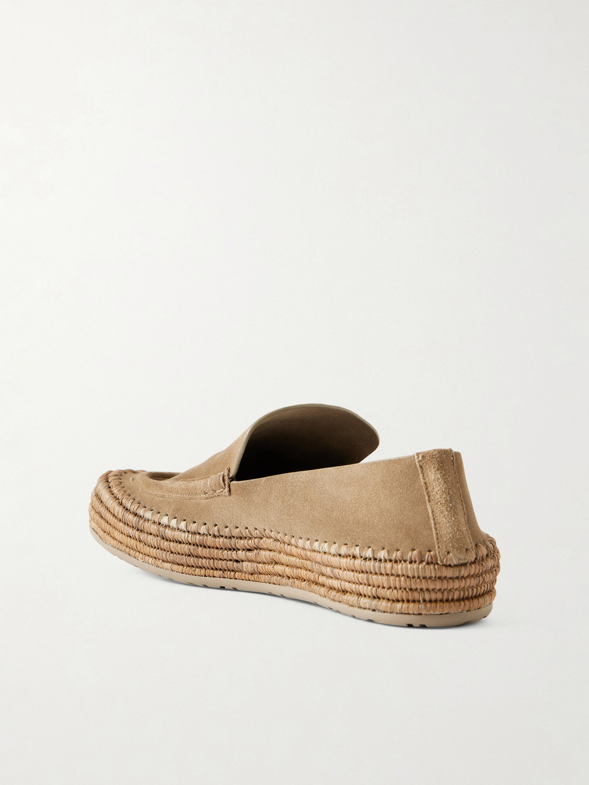 Paula'S Ibiza Rio Raffia-Trimmed Loafers