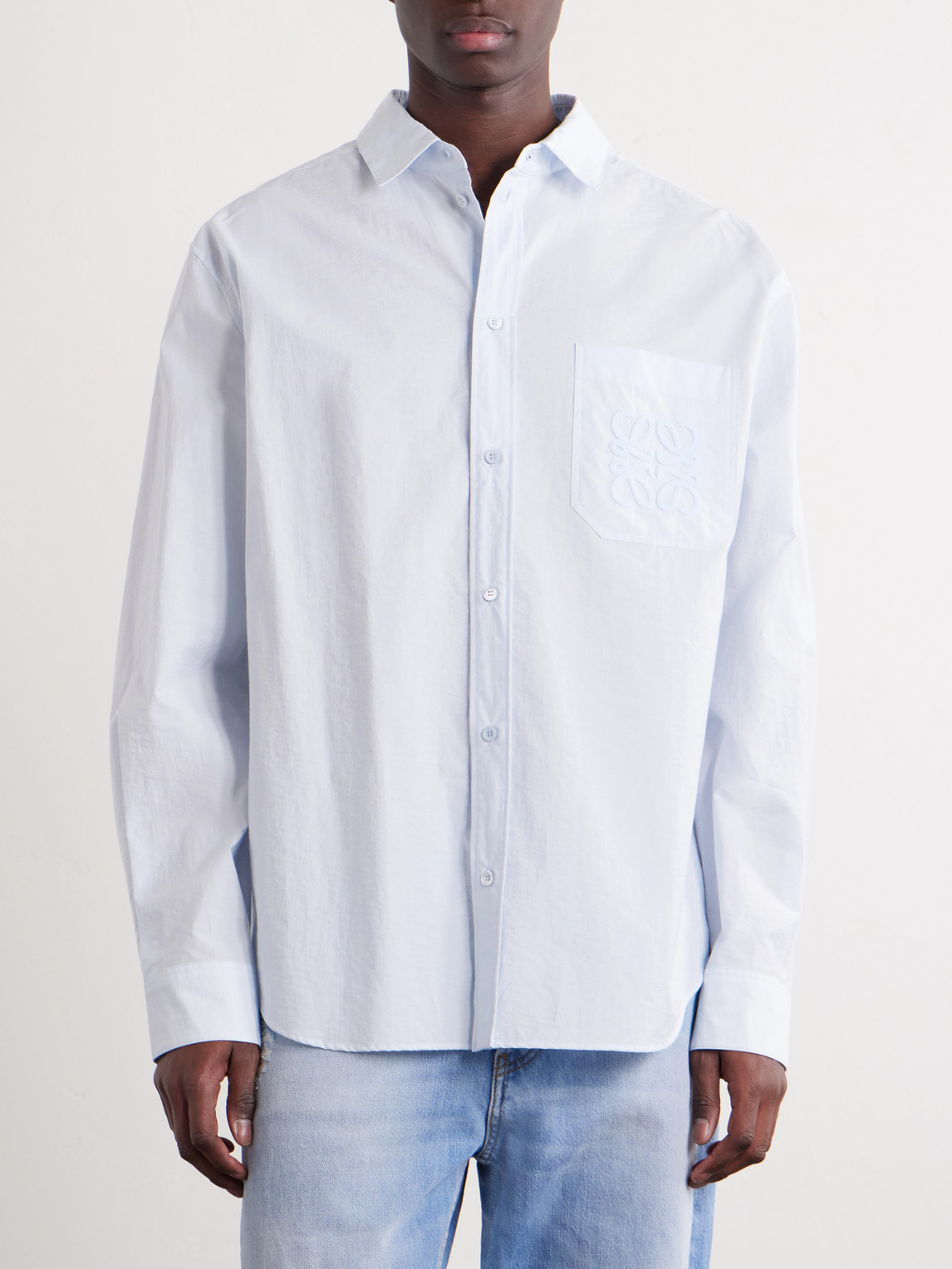 Paula'S Ibiza Logo-Embroidered Cotton-Blend Shirt
