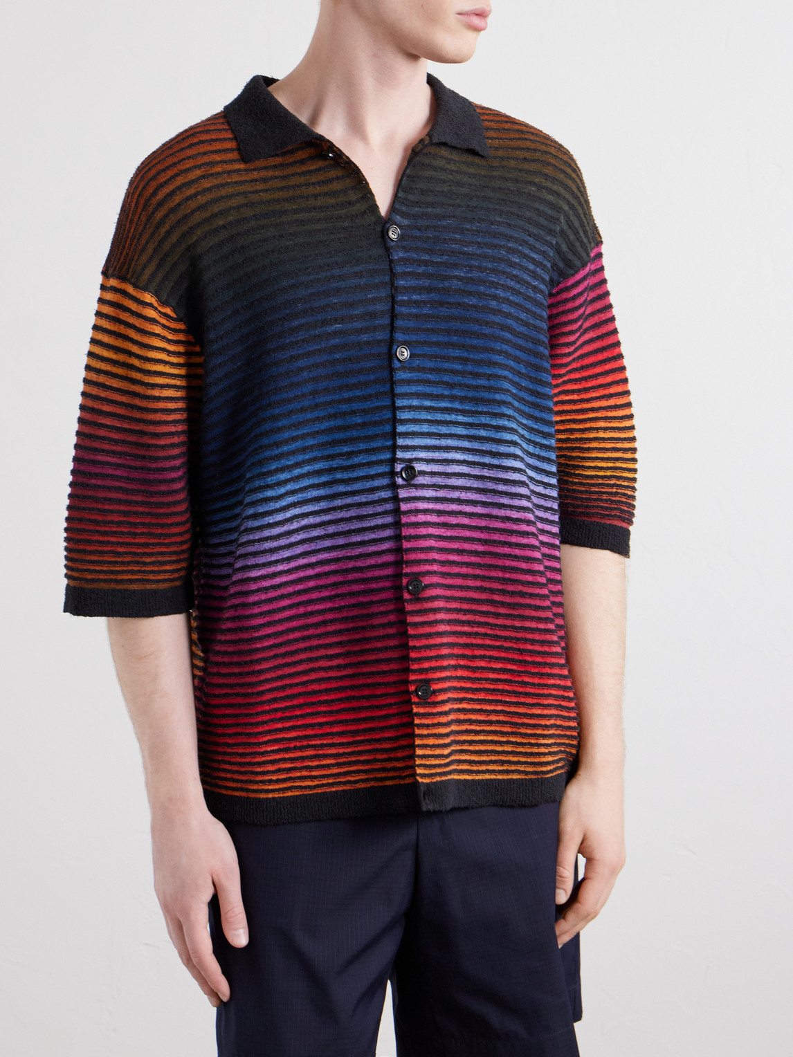  Loewe - Paula's Ibiza Knitted Cotton-blend Shirt - Men - Multi - Xs 