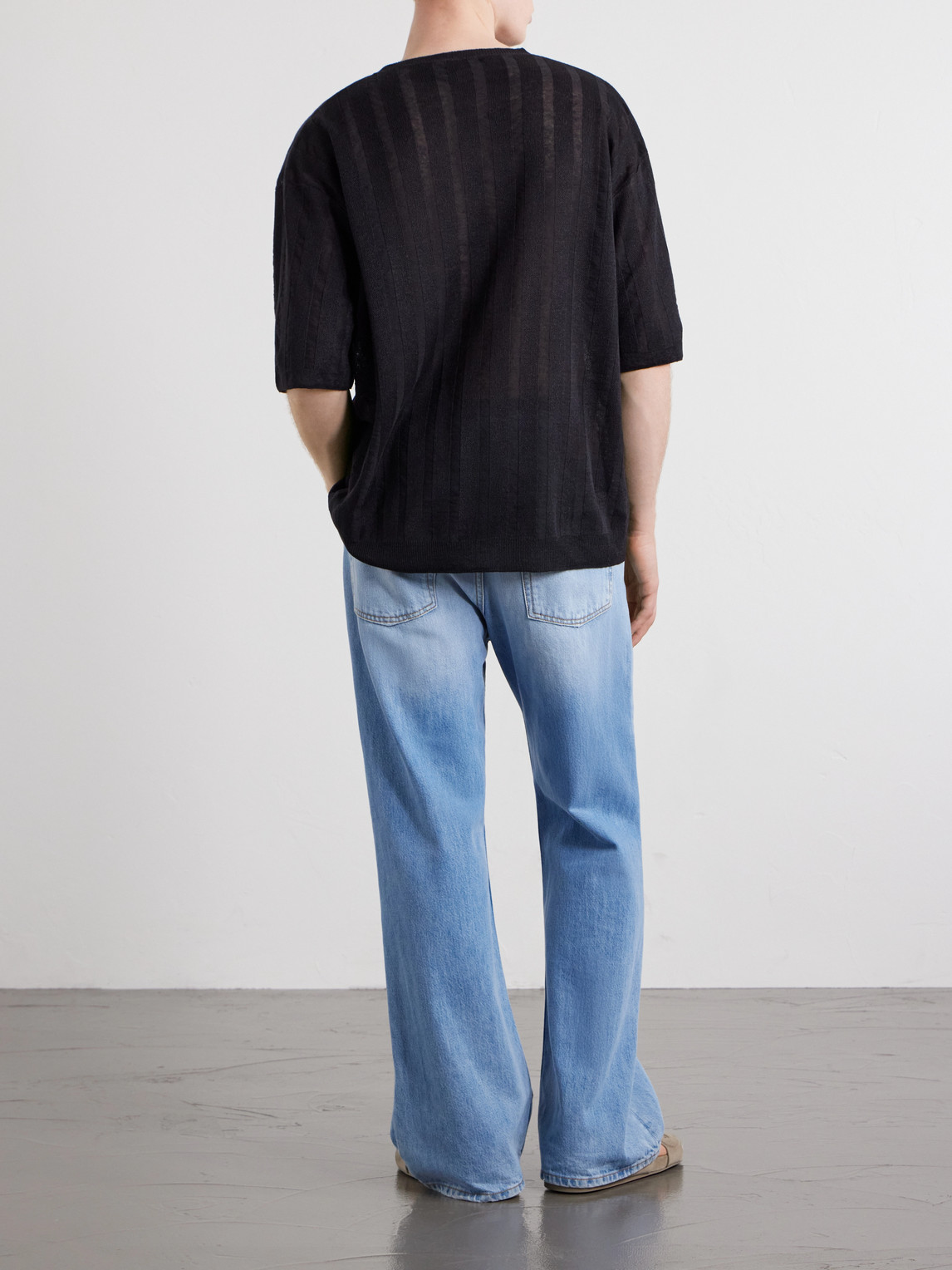 Paula'S Ibiza Knitted Linen-Blend T-Shirt