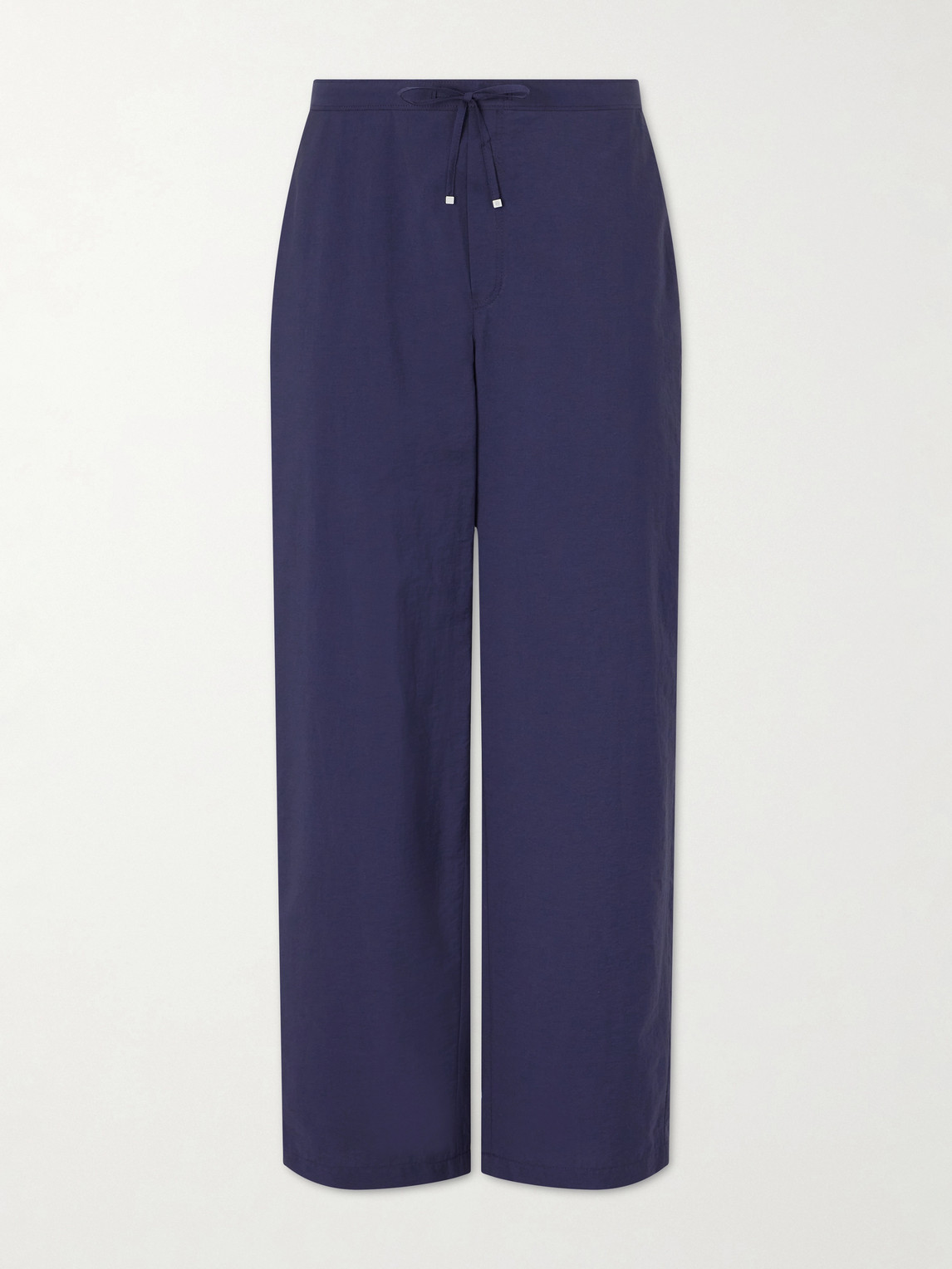Loewe Paula's Ibiza Straight-leg Cotton-blend Drawstring Trousers In Blue