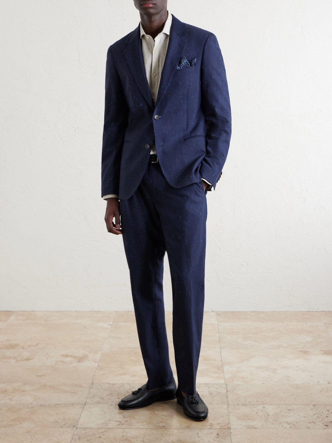 Mr P. - Wool And Silk-Blend Dupioni Suit Jacket