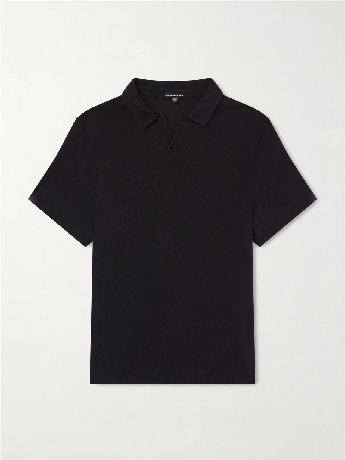James Perse – Open-Collar Cotton-Jersey Polo Shirt