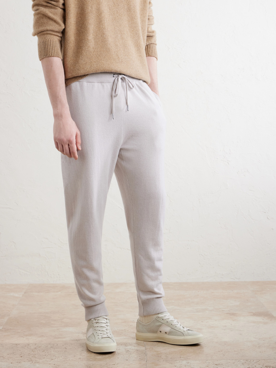  Derek Rose - Finley Cashmere Drawstring Sweatpants - Men - Neutrals - S 