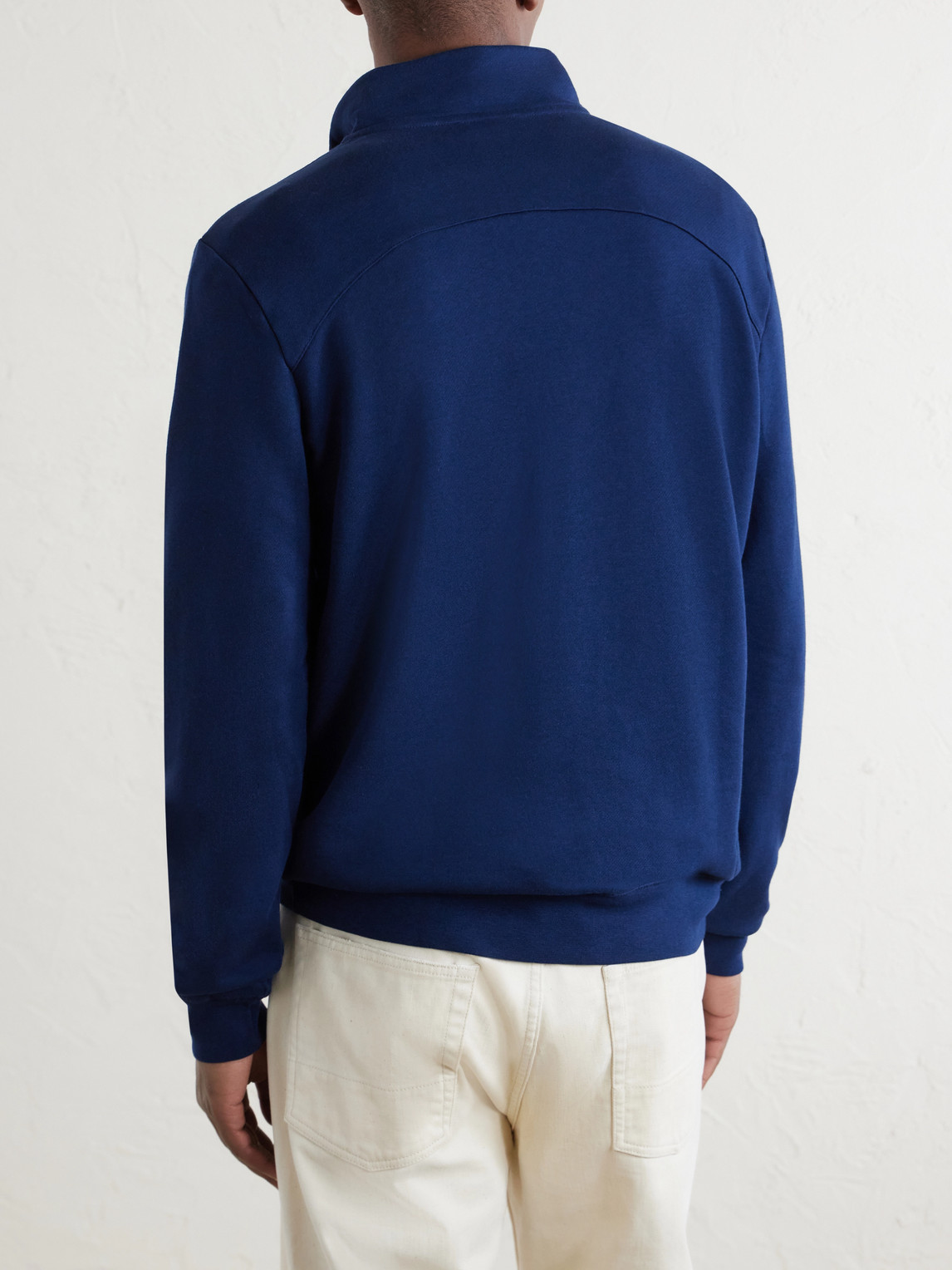 Quinn Cotton And Modal-Blend Jersey Half-Zip Sweatshirt