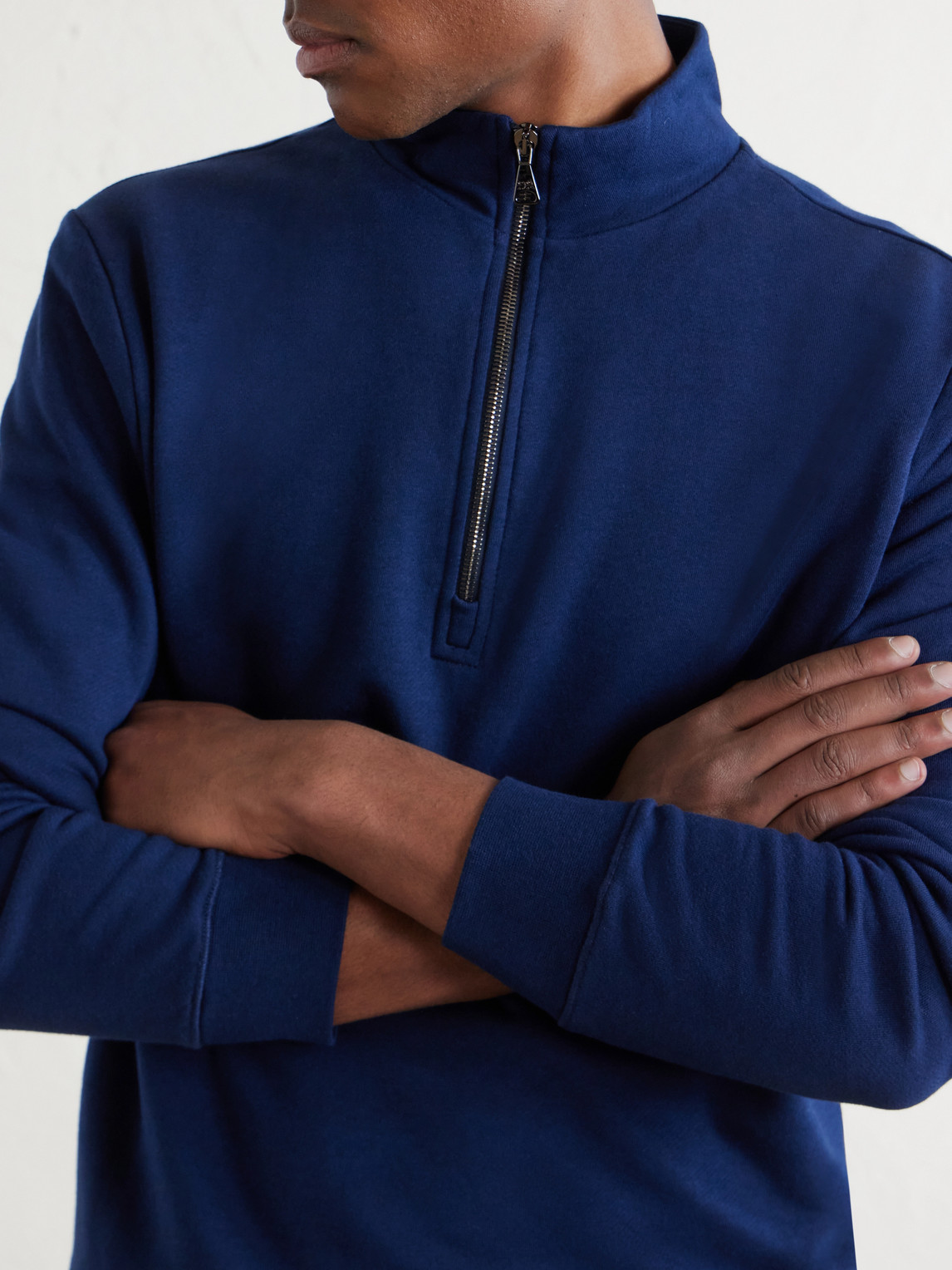 Quinn Cotton And Modal-Blend Jersey Half-Zip Sweatshirt