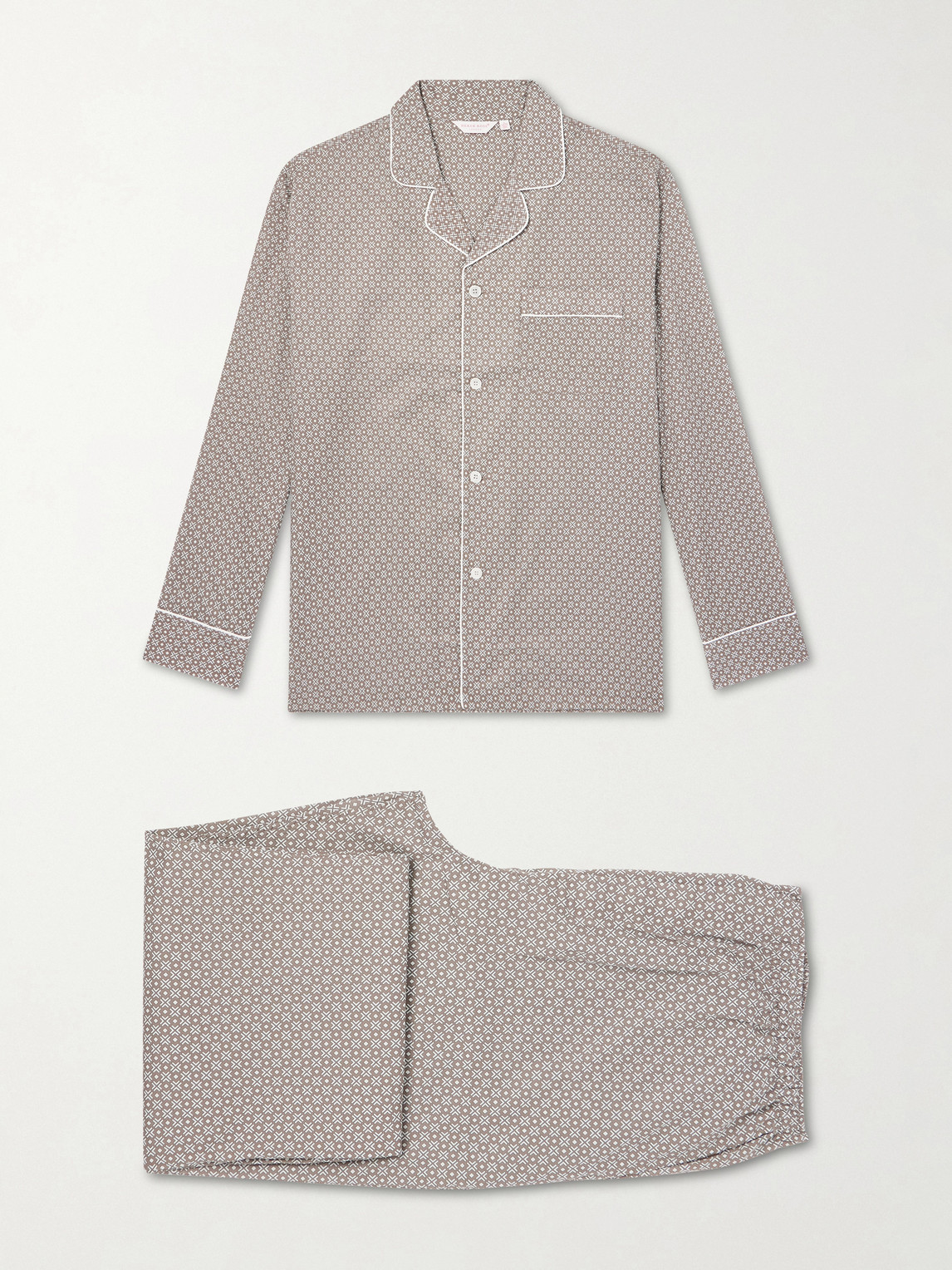 Derek Rose Ledbury 96 Printed Cotton-Poplin Pyjama Set - Men