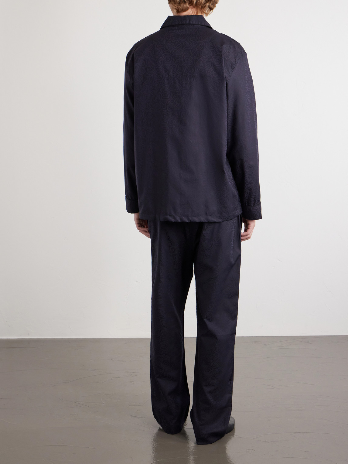  Derek Rose - Paris 17 Cotton-poplin Pyjama Set - Men - Black - S 