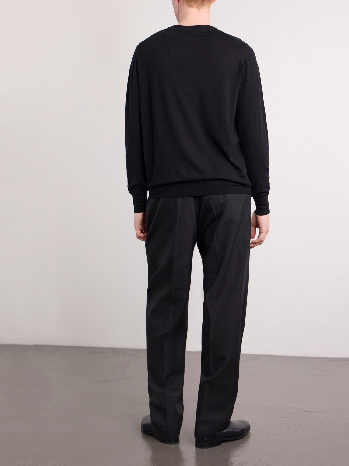  William Lockie - Merino Wool Sweater - Men - Black - S 