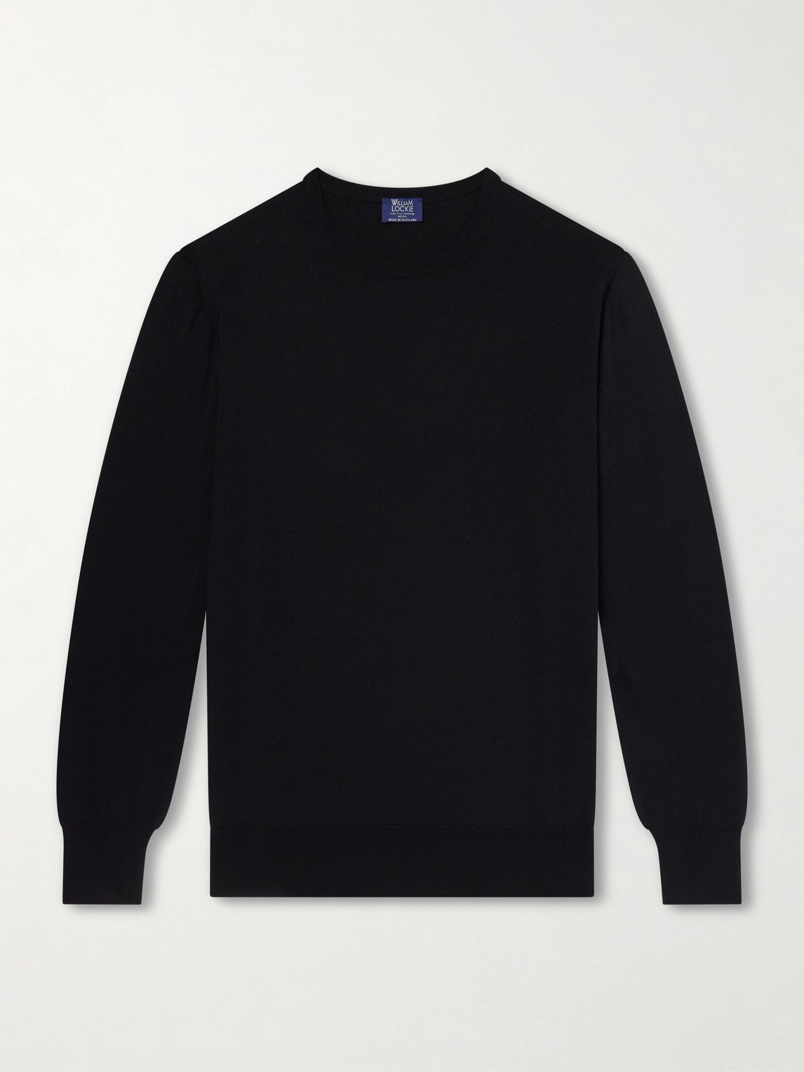 William Lockie Merino Wool Sweater In Black