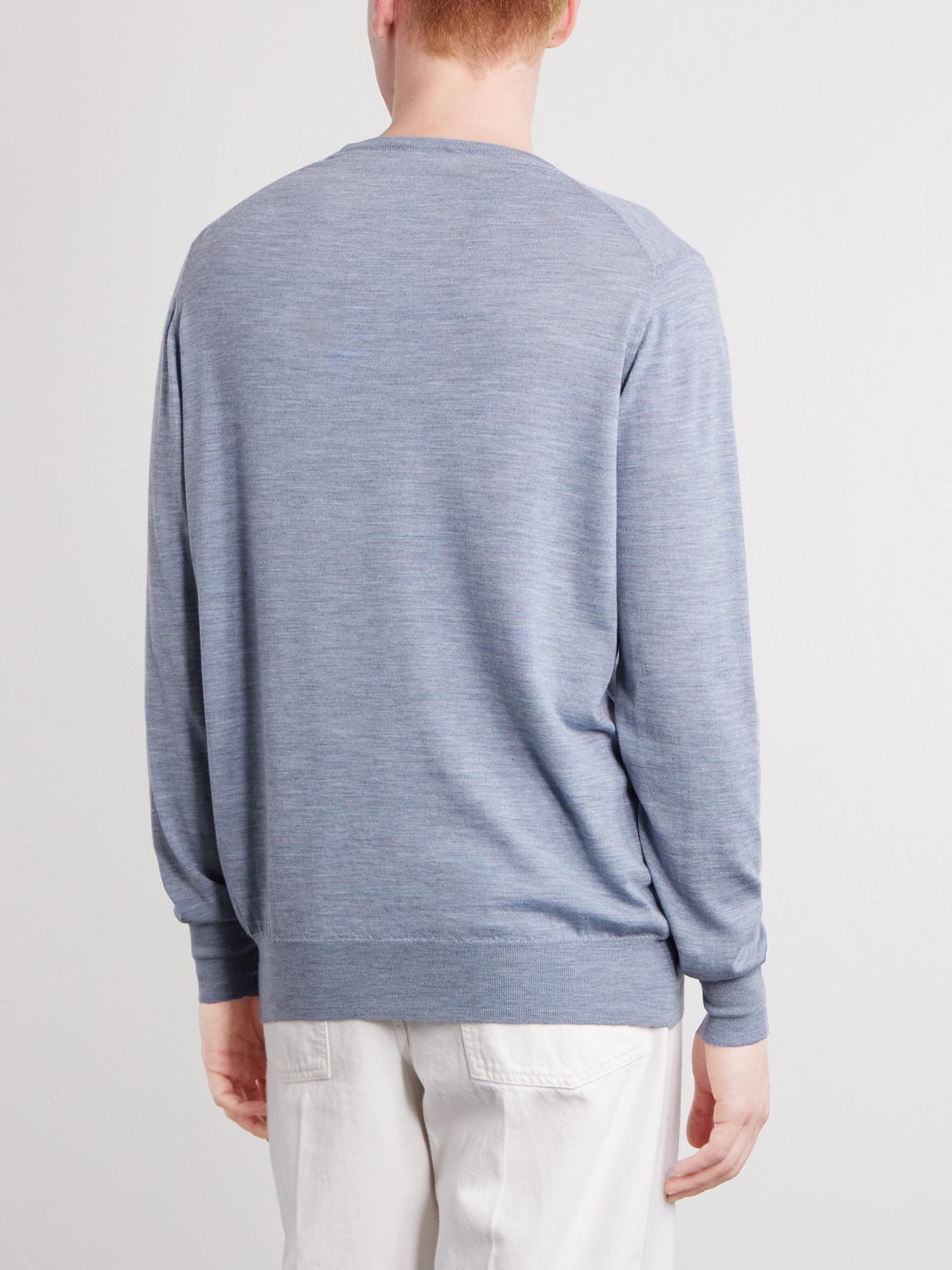  William Lockie - Virgin Wool Sweater - Men - Gray - S 