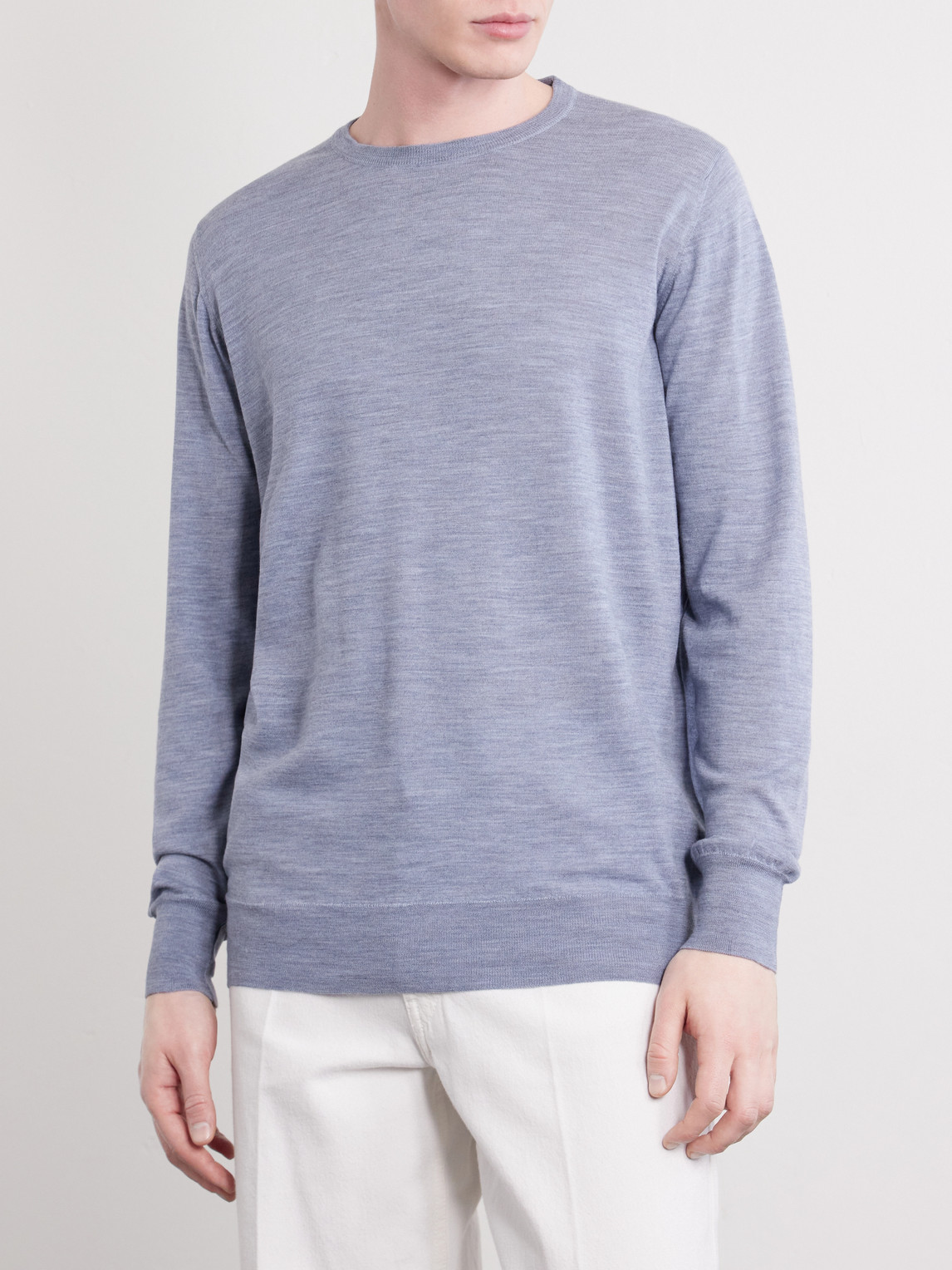 William Lockie - Virgin Wool Sweater - Men - Gray - S 