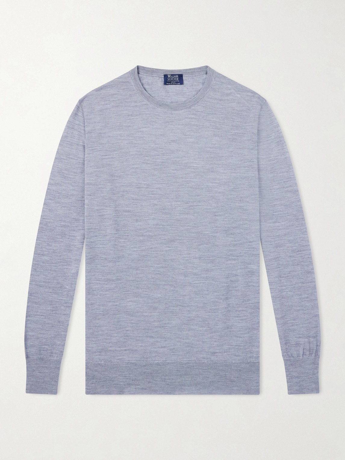 William Lockie Virgin Wool Sweater In Gray
