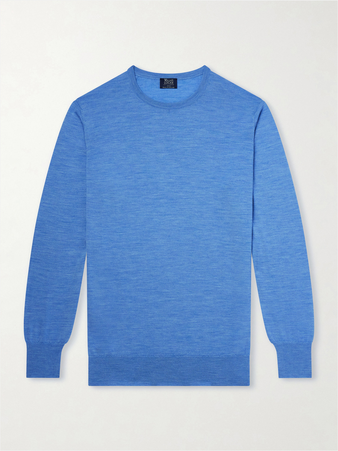 William Lockie Merino Wool Sweater In Blue