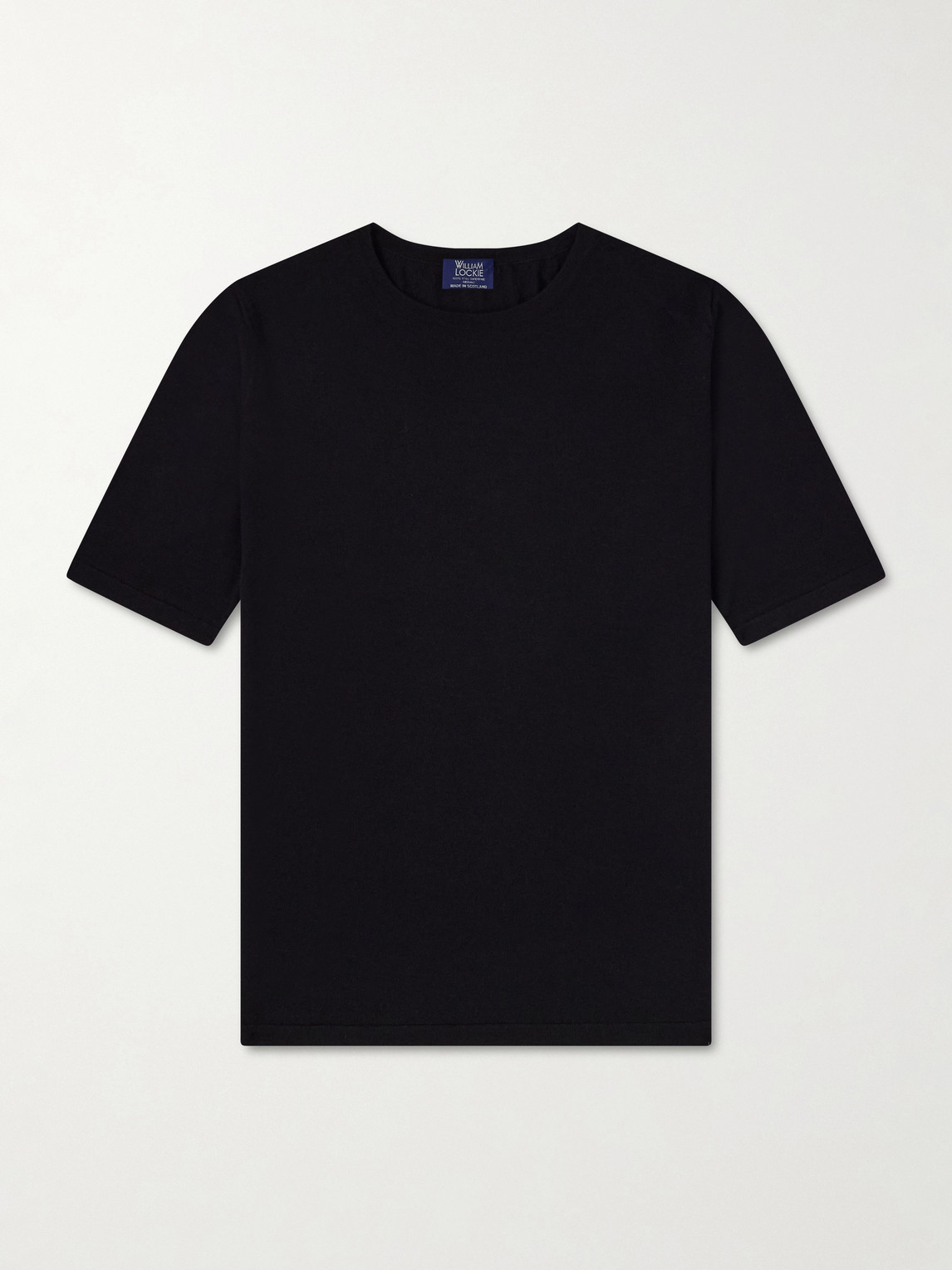William Lockie Virgin Wool T-shirt In Black