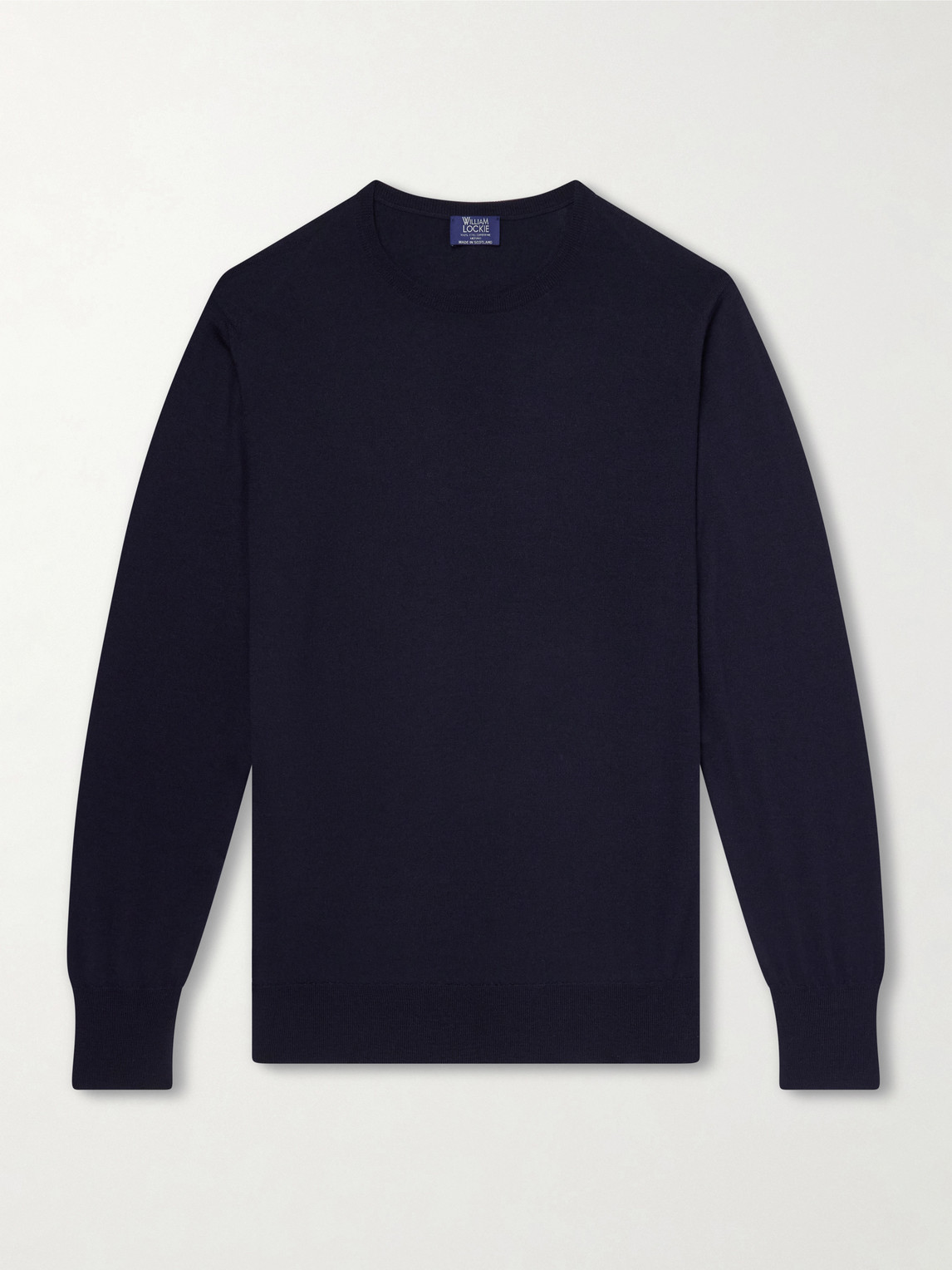 William Lockie Merino Wool Sweater In Blue