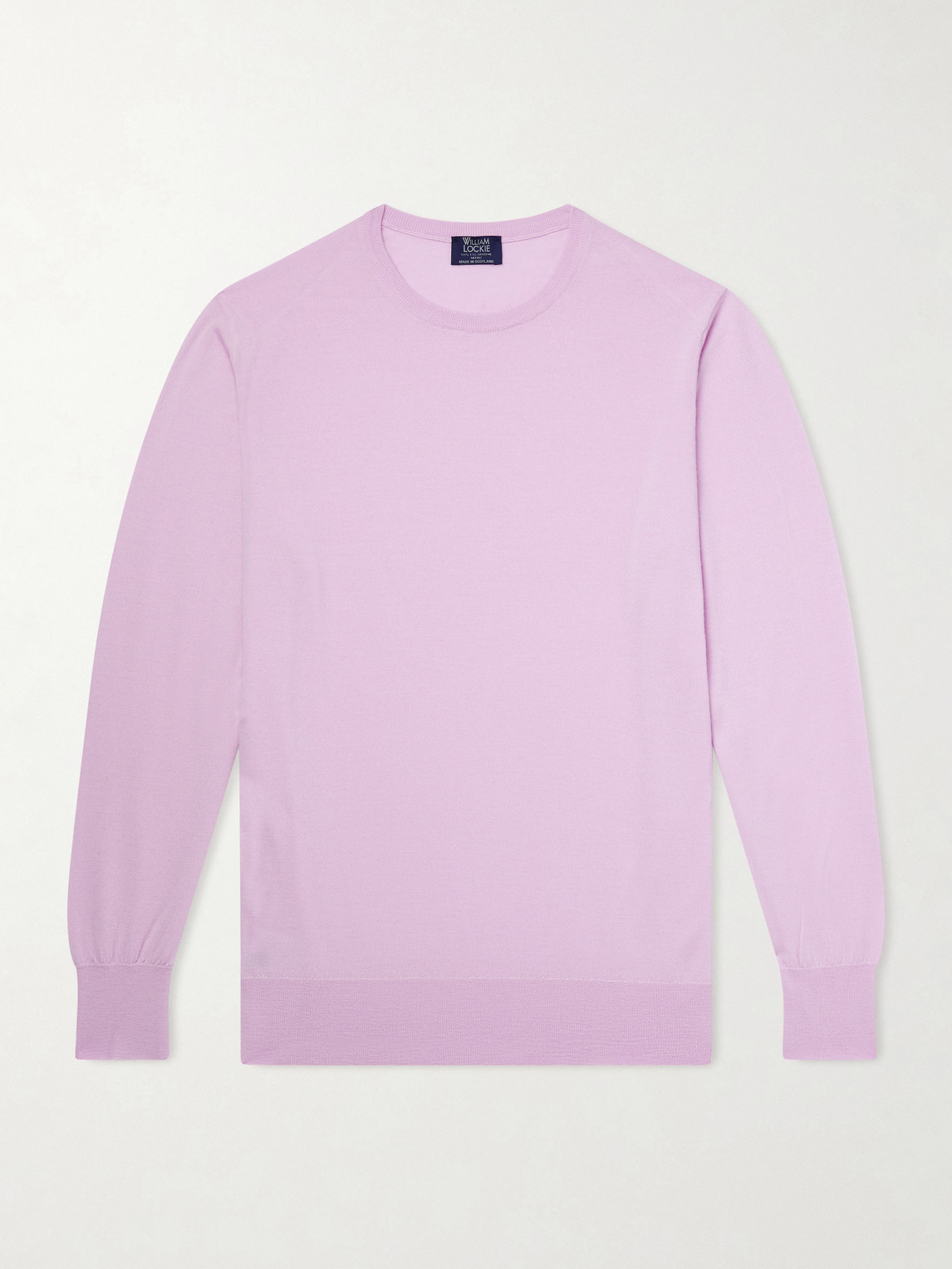 William Lockie Merino Wool Sweater In Purple