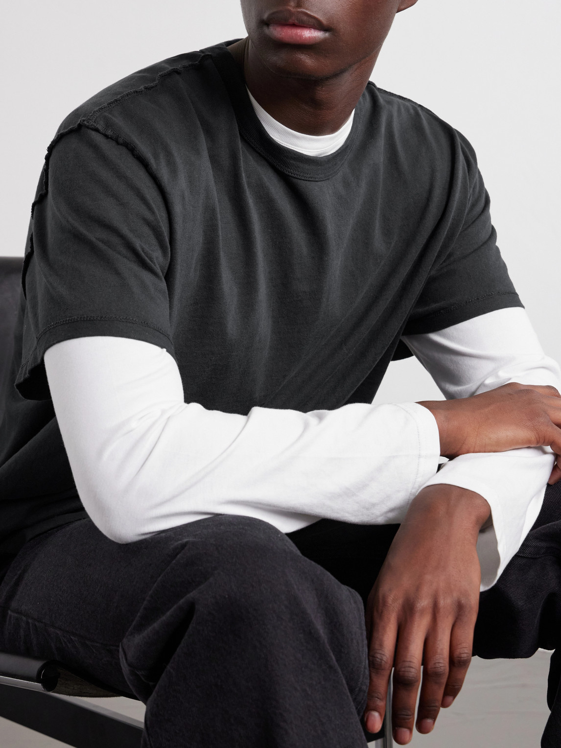 Inside Out Heavyweight Cotton-Jersey T-Shirt