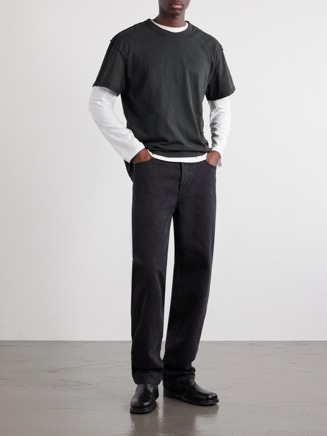 Inside Out Heavyweight Cotton-Jersey T-Shirt