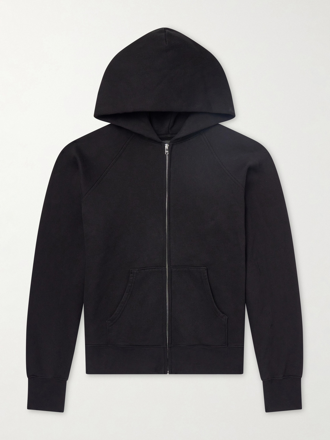 Les Tien Heavyweight Structured-Fleec Cotton-Jersey Raglan Zip-Up Hoodie - Men | Thumbnail 6 Les Tien Heavyweight Structured-Fleec Cotton-Jersey Raglan Zip-Up Hoodie - Men | Thumbnail 6