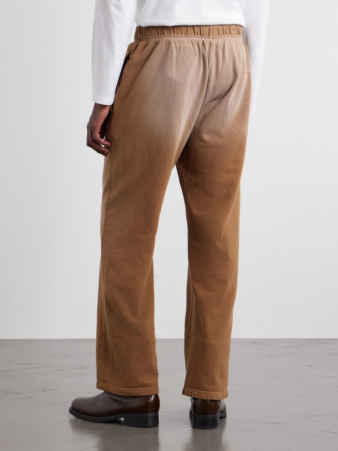 Straight-Leg French Terry-Cotton Sweatpants