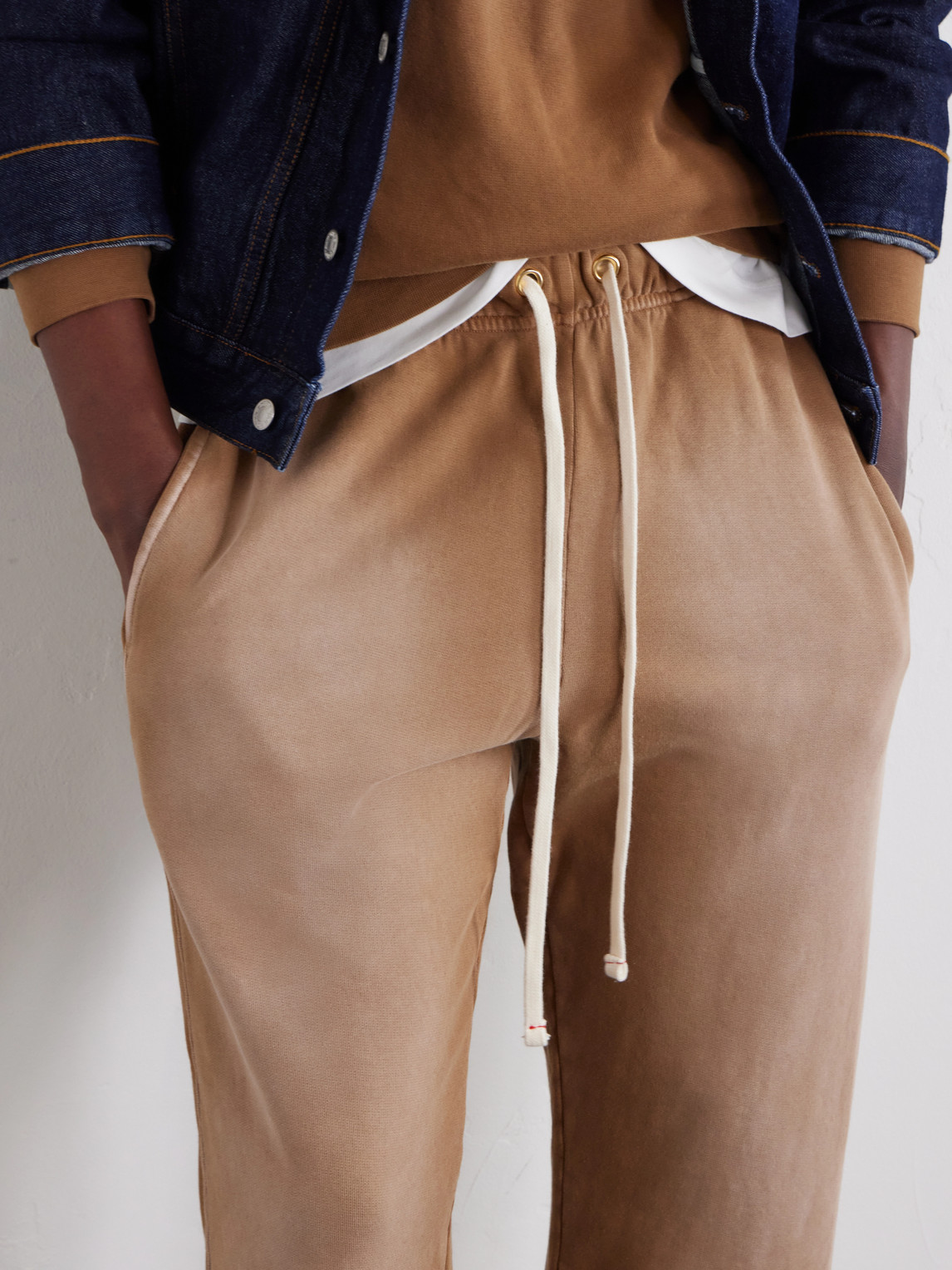 Straight-Leg French Terry-Cotton Sweatpants