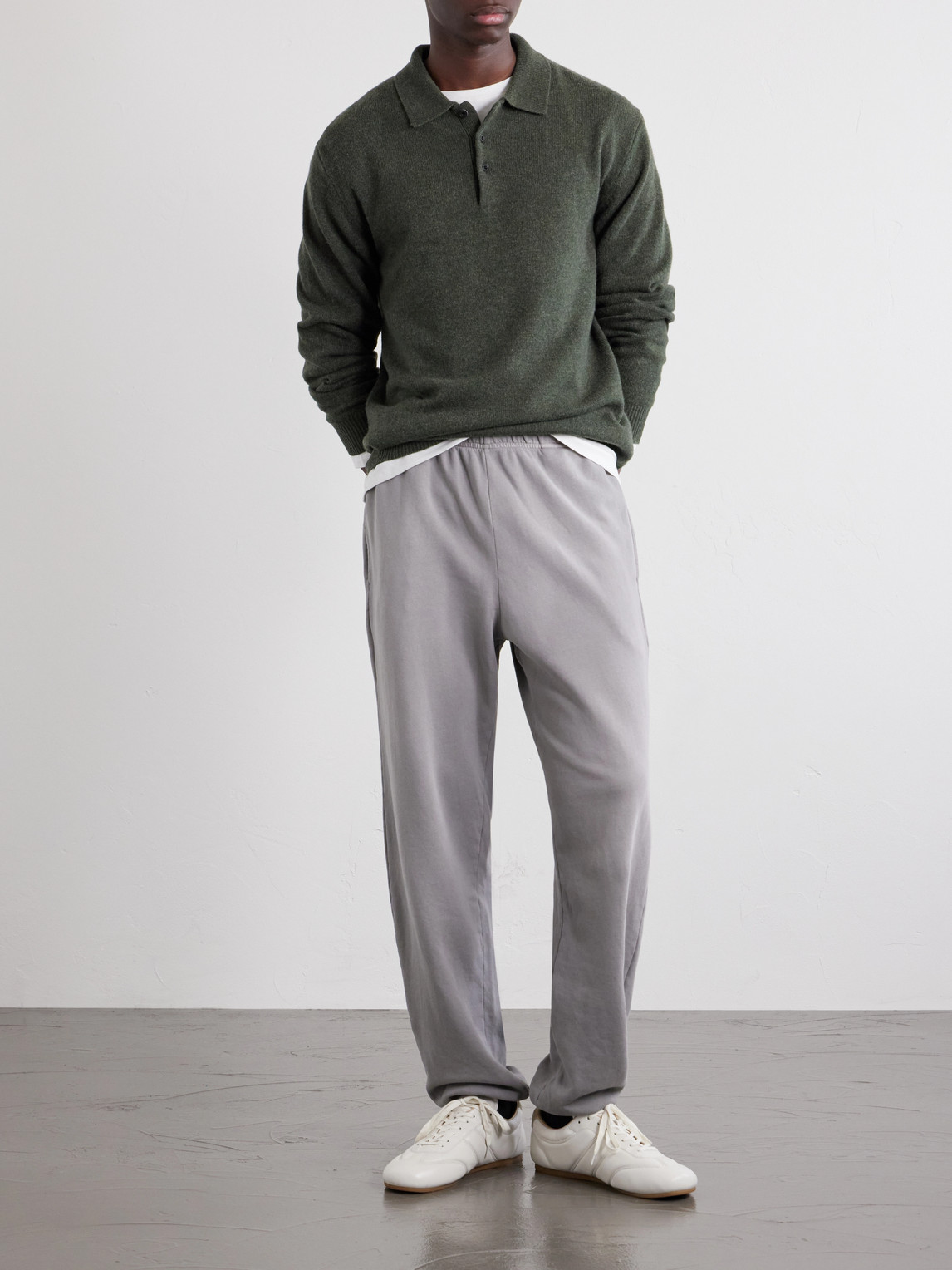 Heavyweight Structured-Fleece Cotton-Jersey Drawstring Sweatpants