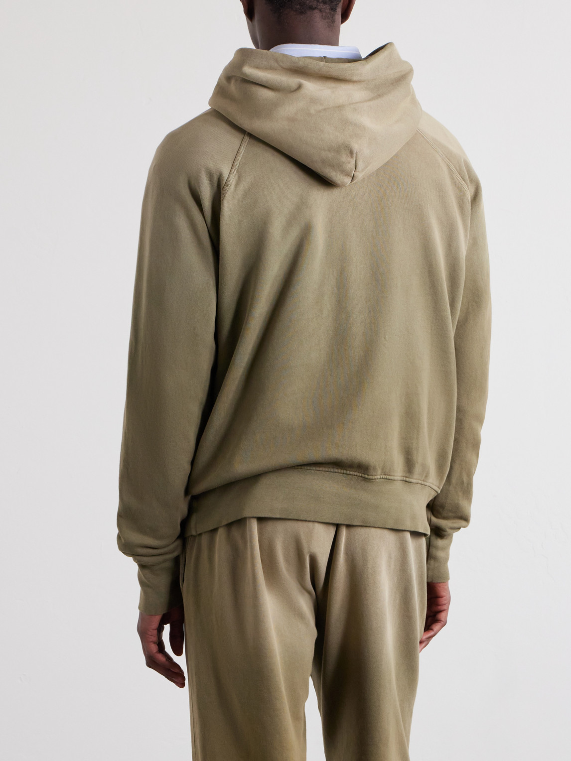 French Terry-Cotton Raglan Hoodie
