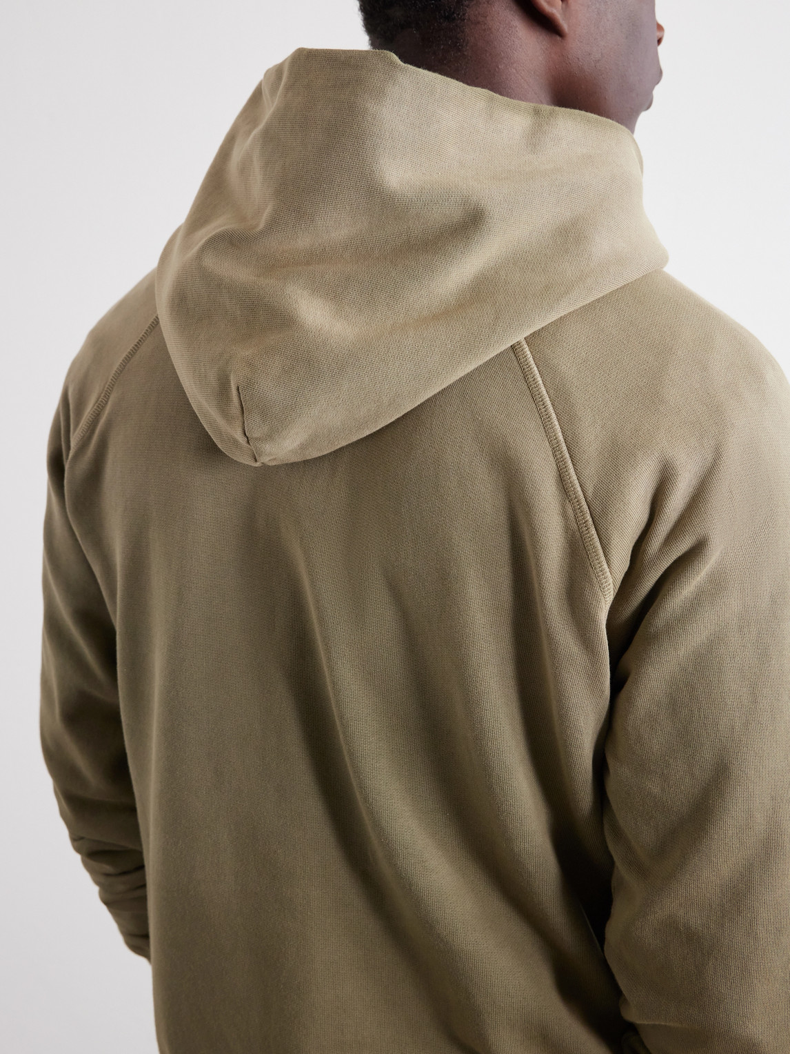 French Terry-Cotton Raglan Hoodie