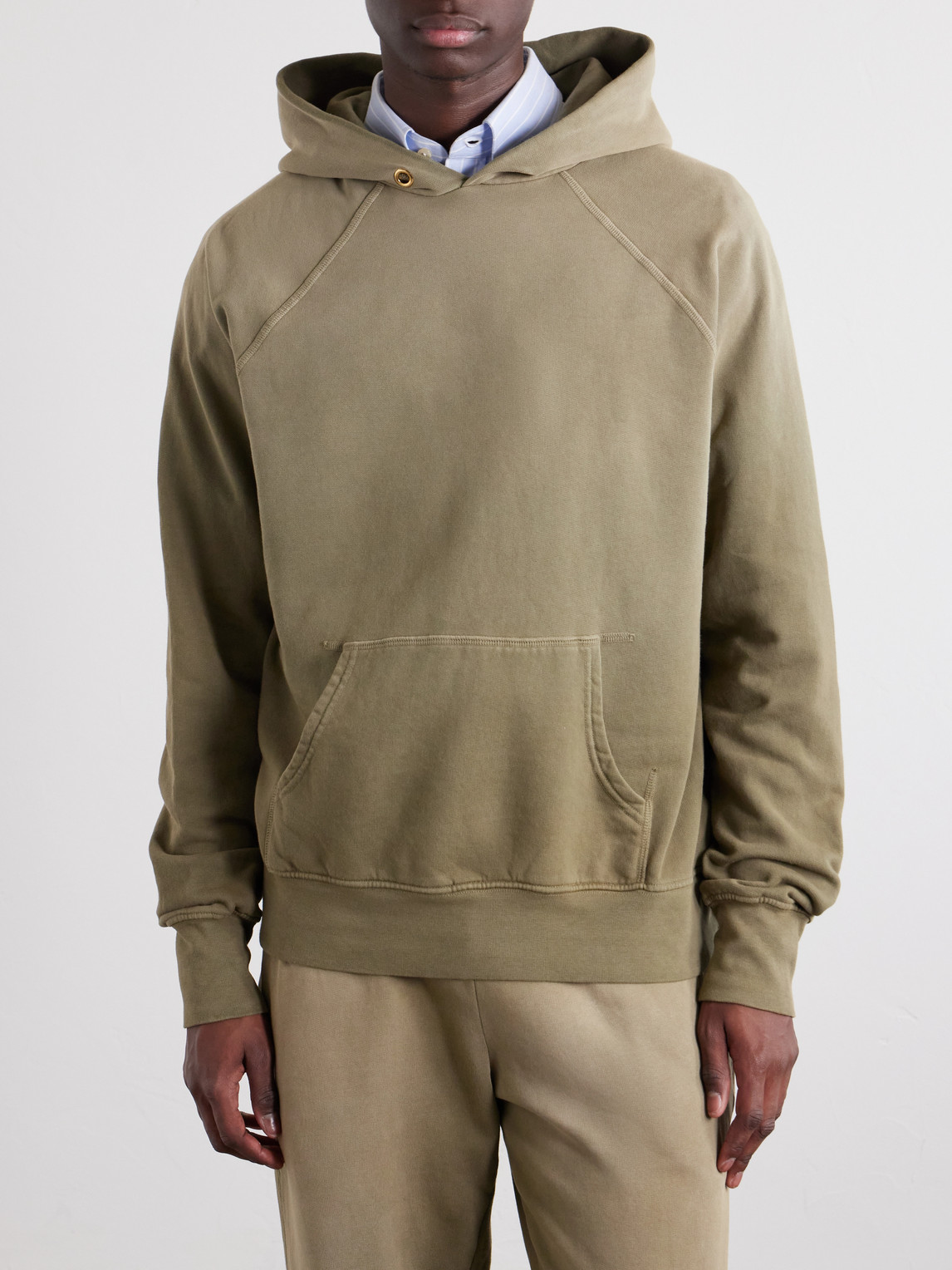 French Terry-Cotton Raglan Hoodie